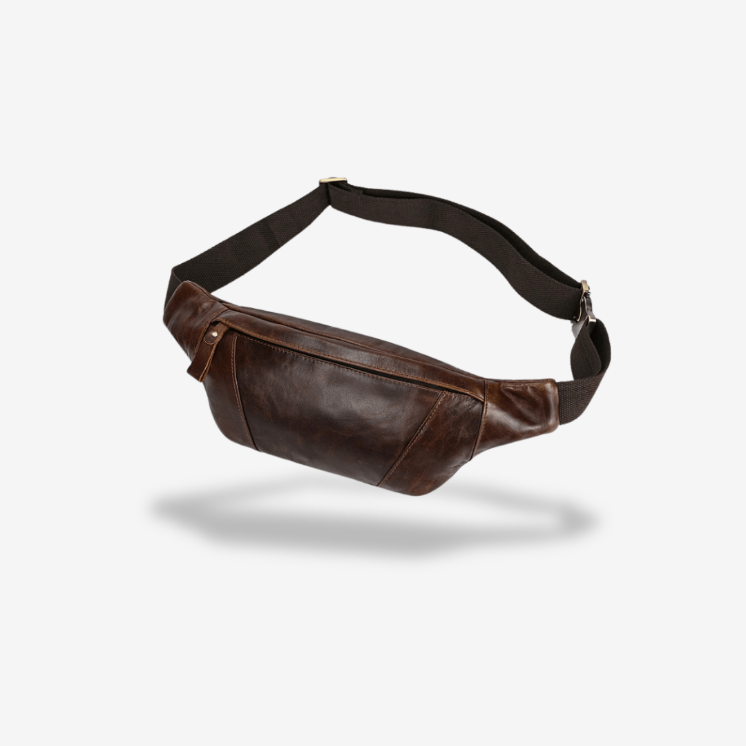 Banane Cuir Homme | Sac & Banane Marron