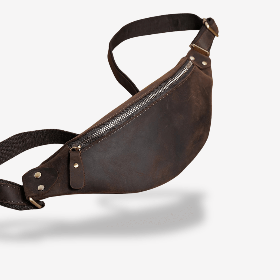 Banane Homme Luxe | Sac & Banane Marron foncé