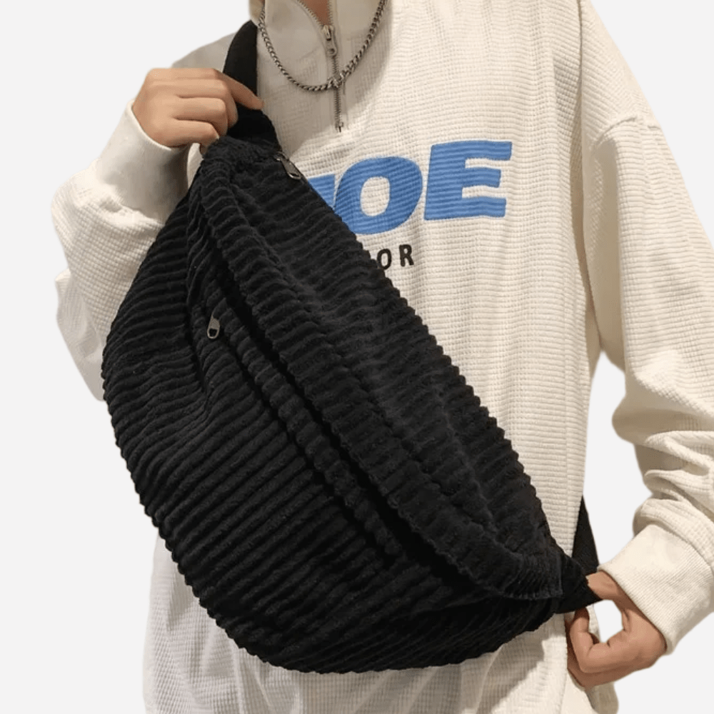 Banane Velours | Sac & Banane  Noir