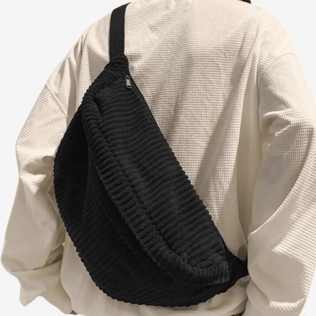 Sac Banane Côtelé | Sac & Banane Noir