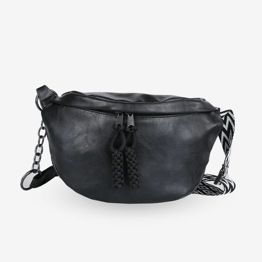 Sac Banane Cuir Noir | Sac & Banane Noir