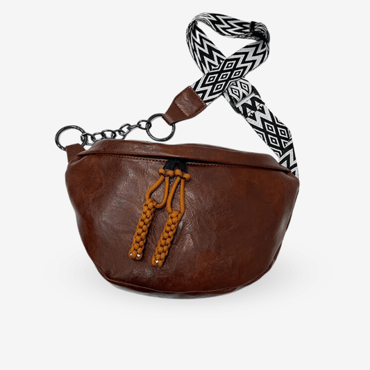 Sac Banane Cuir | Sac & Banane Marron