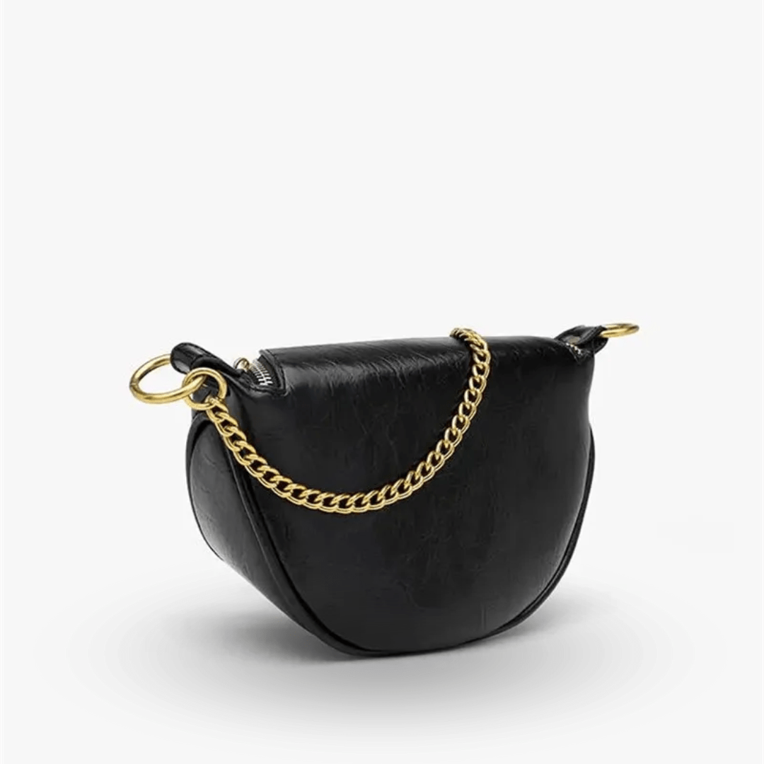 Sac Banane Doré Cuir | Sac & Banane Noir