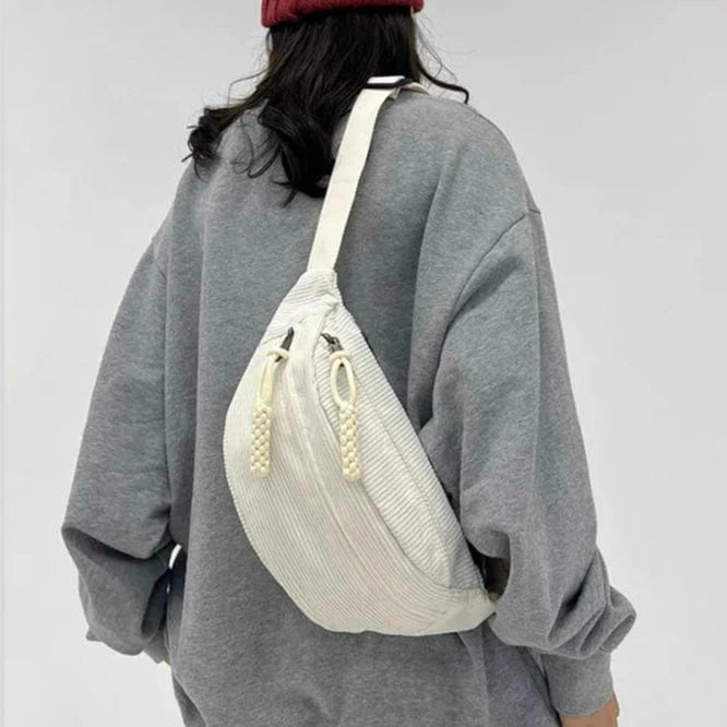 Sac Banane Femme Velours | Sac & Banane Blanc