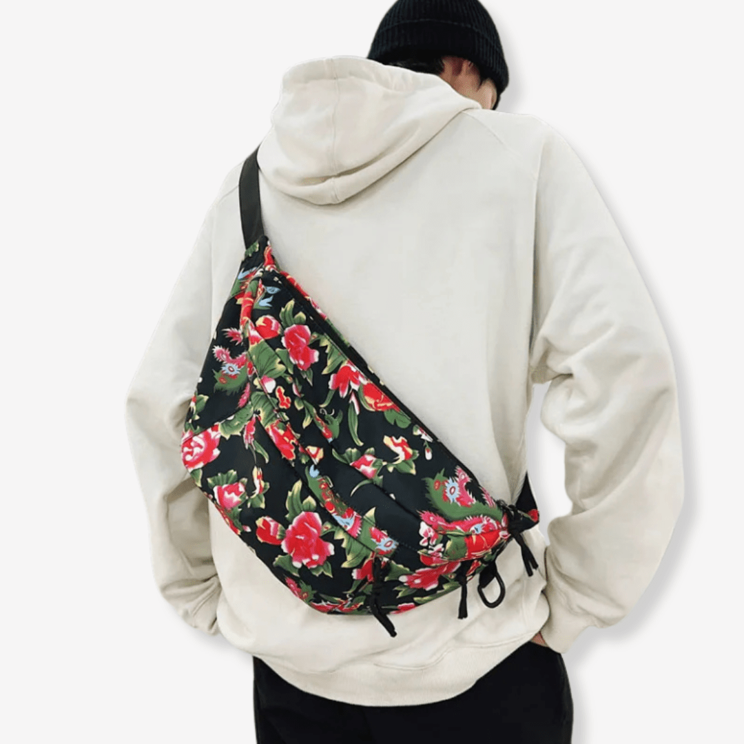 Sac Banane Fleurs | Sac & Banane Noir