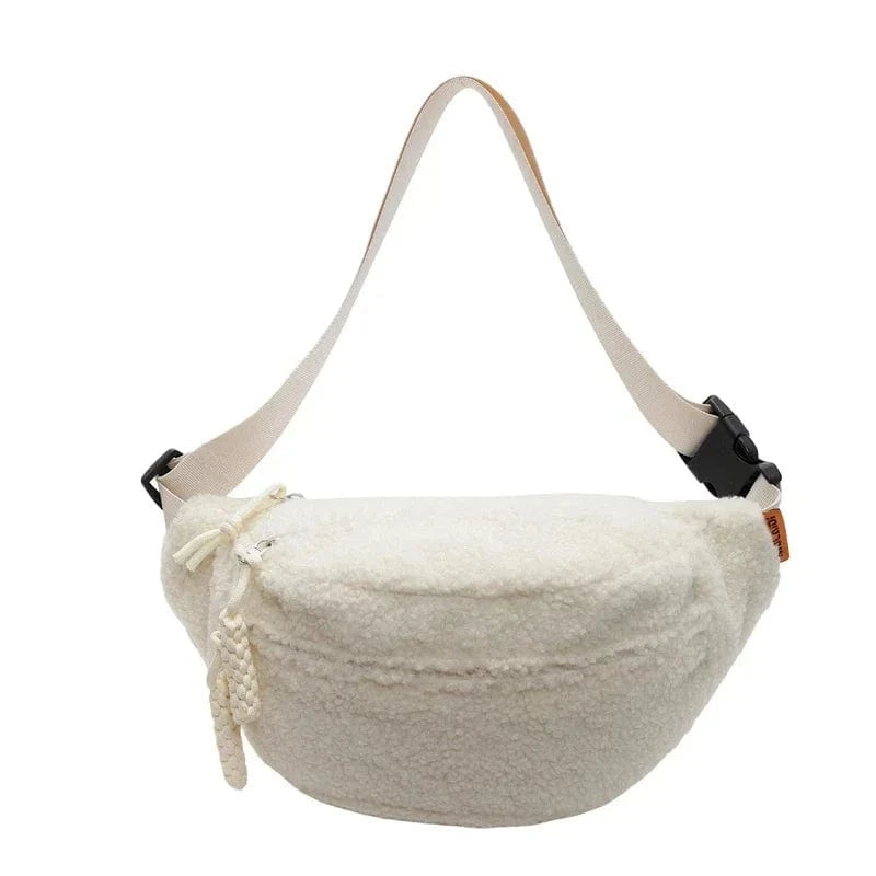 Sac Banane Fourrure | Sac & Banane Blanc