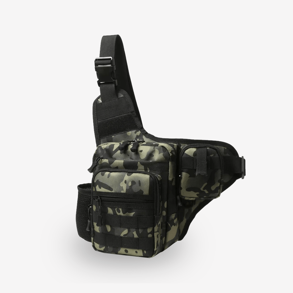 Sac Banane pour Randonnée | Sac & Banane Noir Camo Vert