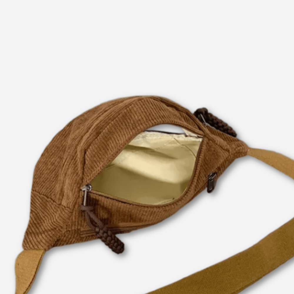 Sac Banane Velours | Sac & Banane Marron