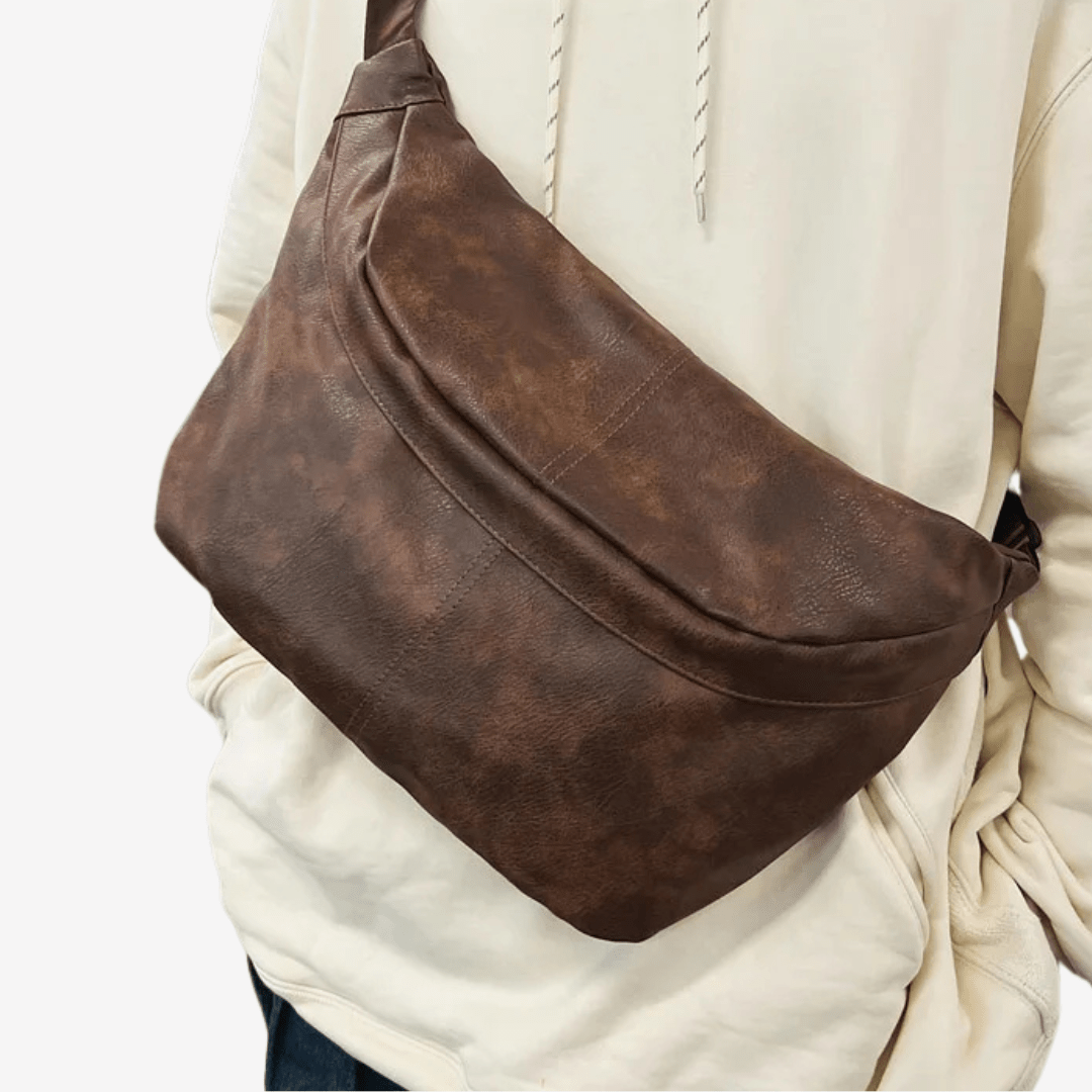 Sac Banane XL Cuir | Sac & Banane Marron