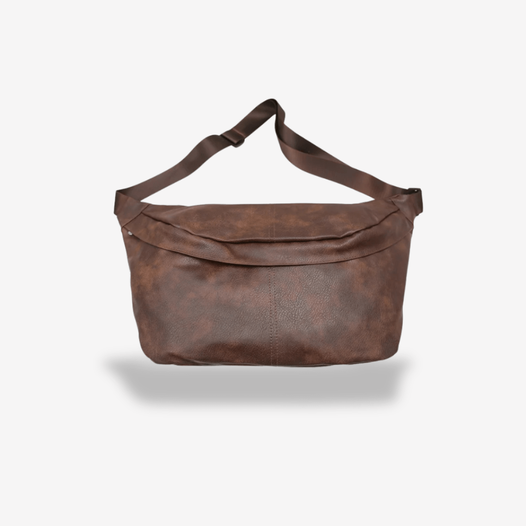 Sac Banane XL Cuir | Sac & Banane Marron