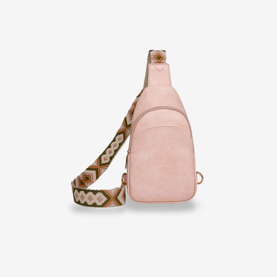 Sac Bandoulière Cuir | Sac & Banane  Rose