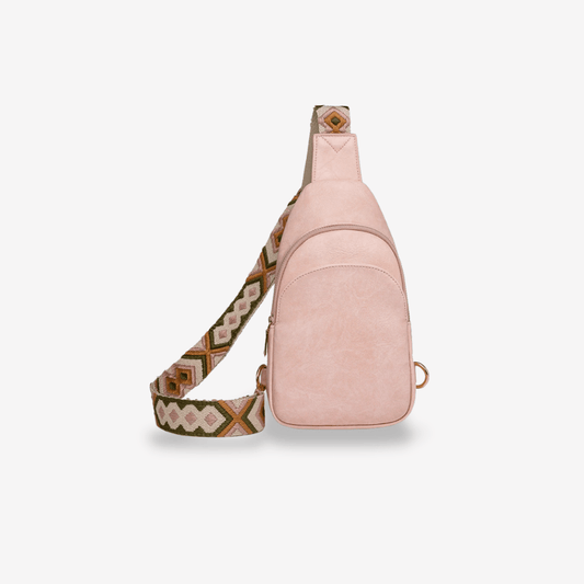 Sac Bandoulière Cuir | Sac & Banane  Rose