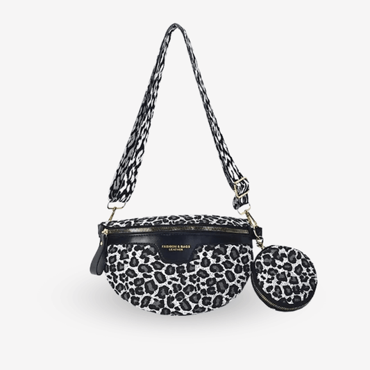 Sac Bandoulière Leopard Femme | Sac & Banane Gris